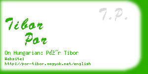 tibor por business card